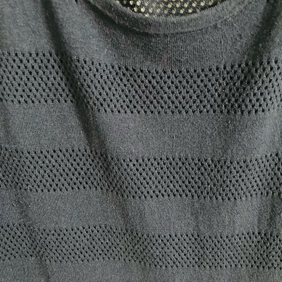 BANANA Republic Sheer Light Navy Cotton Summer Sweater. Size M - Picture 5 of 8